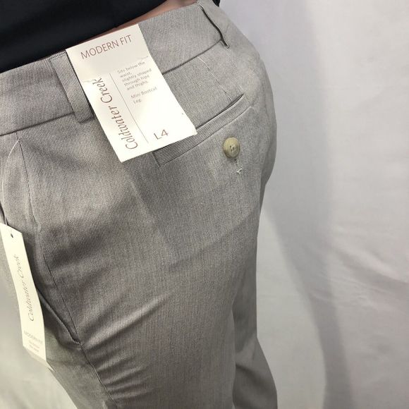 Coldwater Creek Mini Bootcut Leg Pants Hidden Stretch Waist Womans 4L NWT - Picture 10 of 13